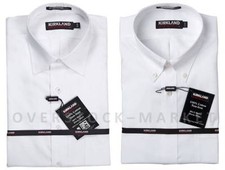 NEW MEN'S KIRKLAND SIGNATURE 100 COTTON NON-IRON DRESS SHIRT 80/2 VARIETY