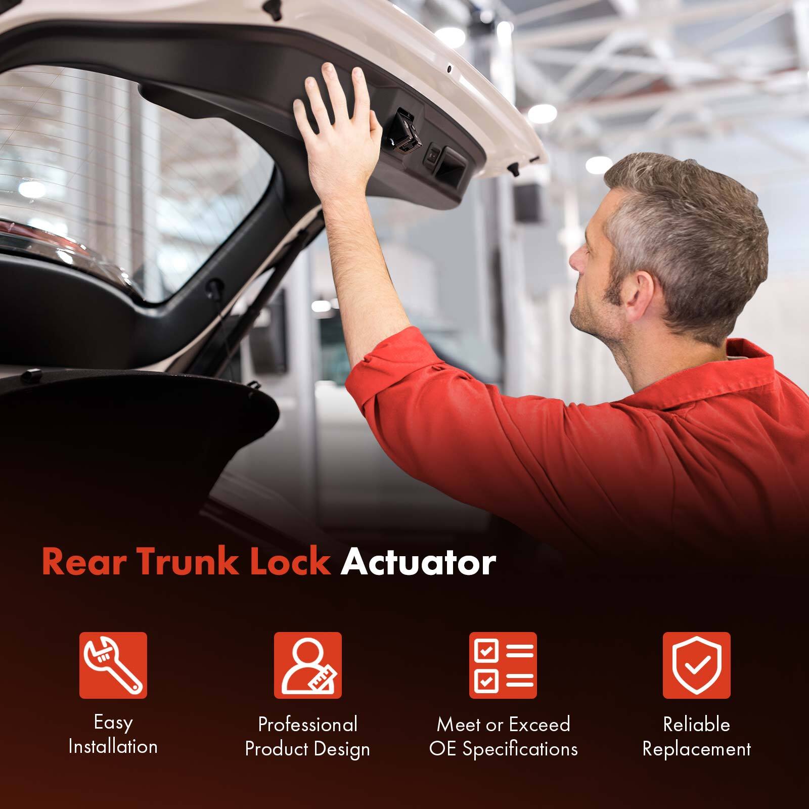 Tailgate Liftgate Trunk Latch Lock Actuator for Audi Q7 17-22 4M0827506B Rear