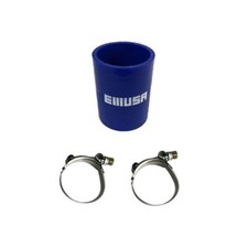 1pcs 4-ply Blue Silicone Hose Coupler 2 To 2 Straight2pcs T-bolt Hose Clamp