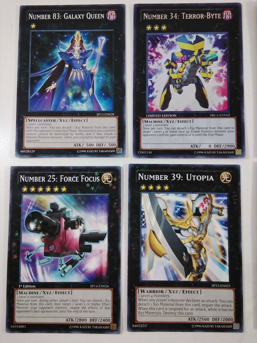 8 YuGiOh Xzs Cards Lot: Galaxy Queen, Terror Byte, Wind Up 8 YuGiOh Xzs Cards Lot: Galaxy Queen, Terror Byte, Wind Up