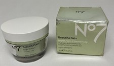 No 7 Beautiful Skin Night Cream, Normal / Oily, Hydrates and Mattifies