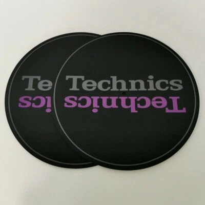 Technics Slipmats - Grey / Magenta x 2
