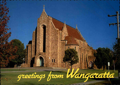 Postcard Holy Trinity Cathedral WANGARATTA Victoria Australien Australia Church