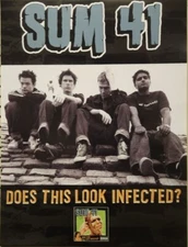 Sum 41 2002 Does This Look Infected promotional poster Flawless New Old Stock