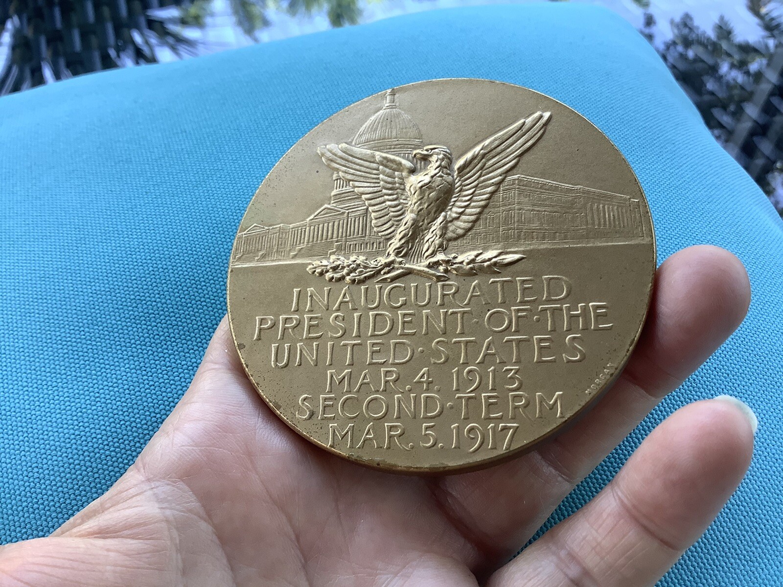 WOODROW WILSON INAUGURATED PRESIDENT OF THE UNITED STATES SECOND TERM