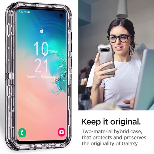 Funda Transparente Transparente Resistente para Samsung Galaxy S10e/S10 Plus/S10 - Imagen 26 de 36