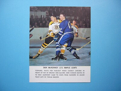 1964/65 TORONTO STAR WEEKLY NHL HOCKEY PHOTO DON MCKENNEY SHARP!! MAPLE LEAFS