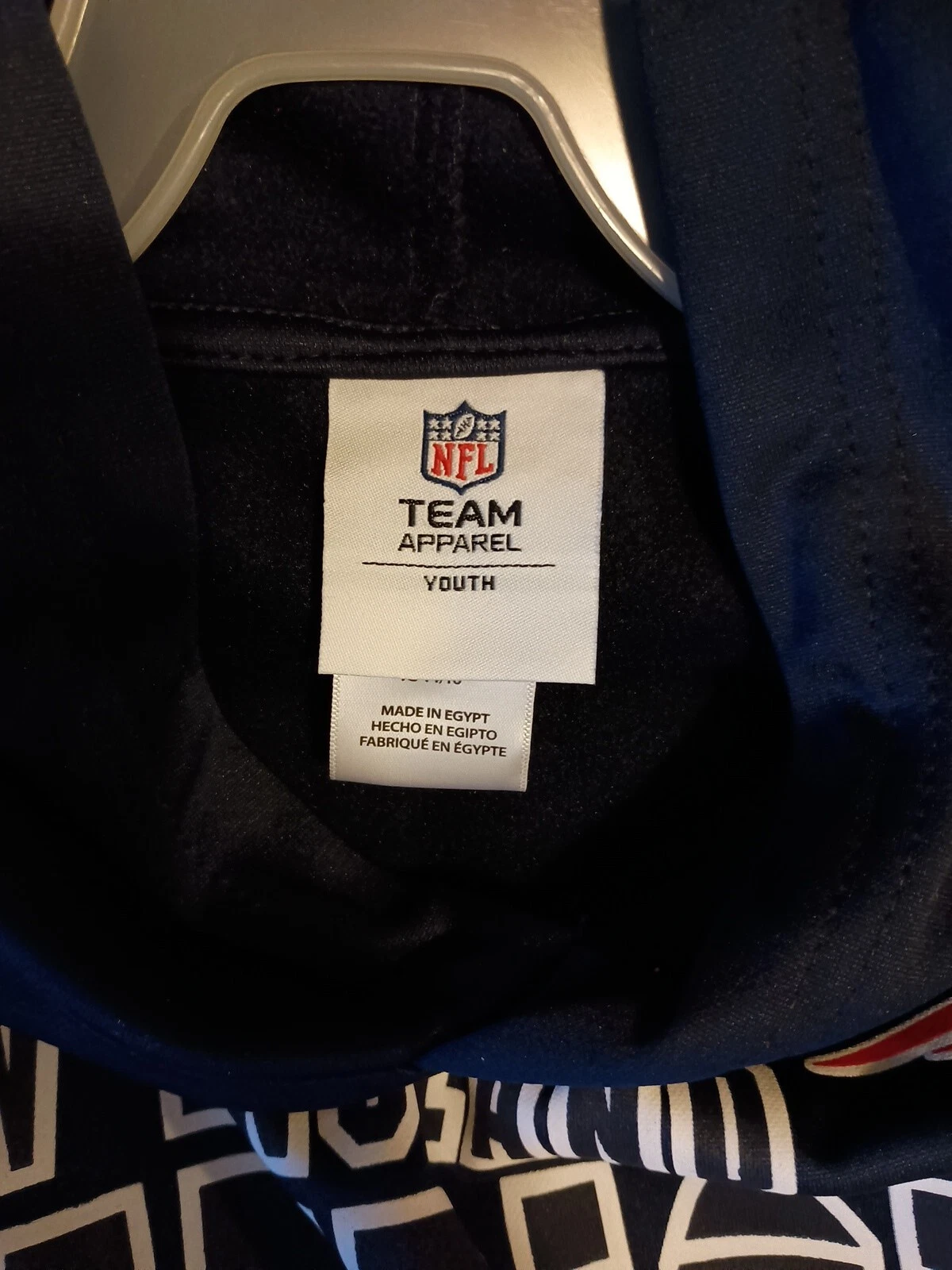 VETEMENTS Felpa con cappuccio pullover ragazzo XL extra large 14 16 New England Patriots nuova con etichetta