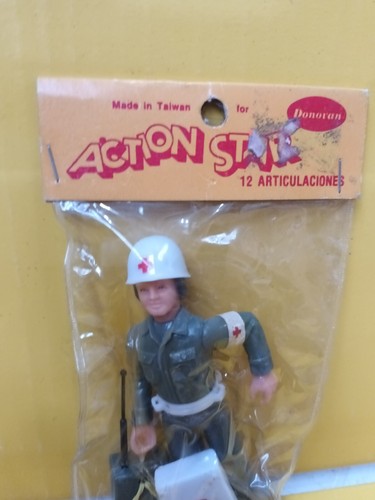 Rare Vintage 70s MEDICAL SOLDIER Action Star Airfix Donovan Complete Taiwan - Picture 2 of 7