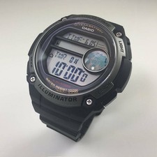 Men's 55mm Casio Ae-3000w 3447 World Time Digital Watch 5 Alarms Wr100m for  sale online | eBay