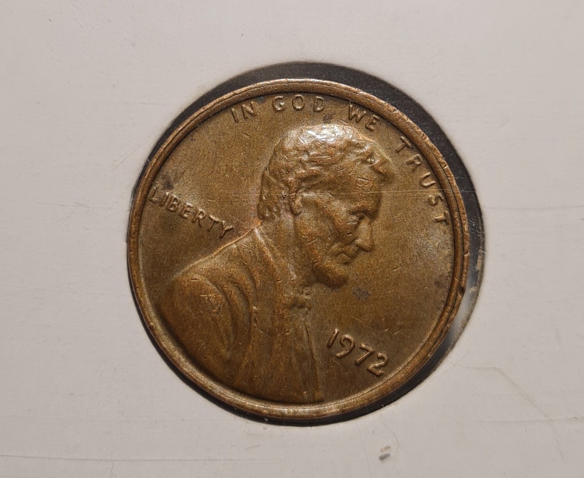 1972 Lincoln Penny No Mint Mark, 