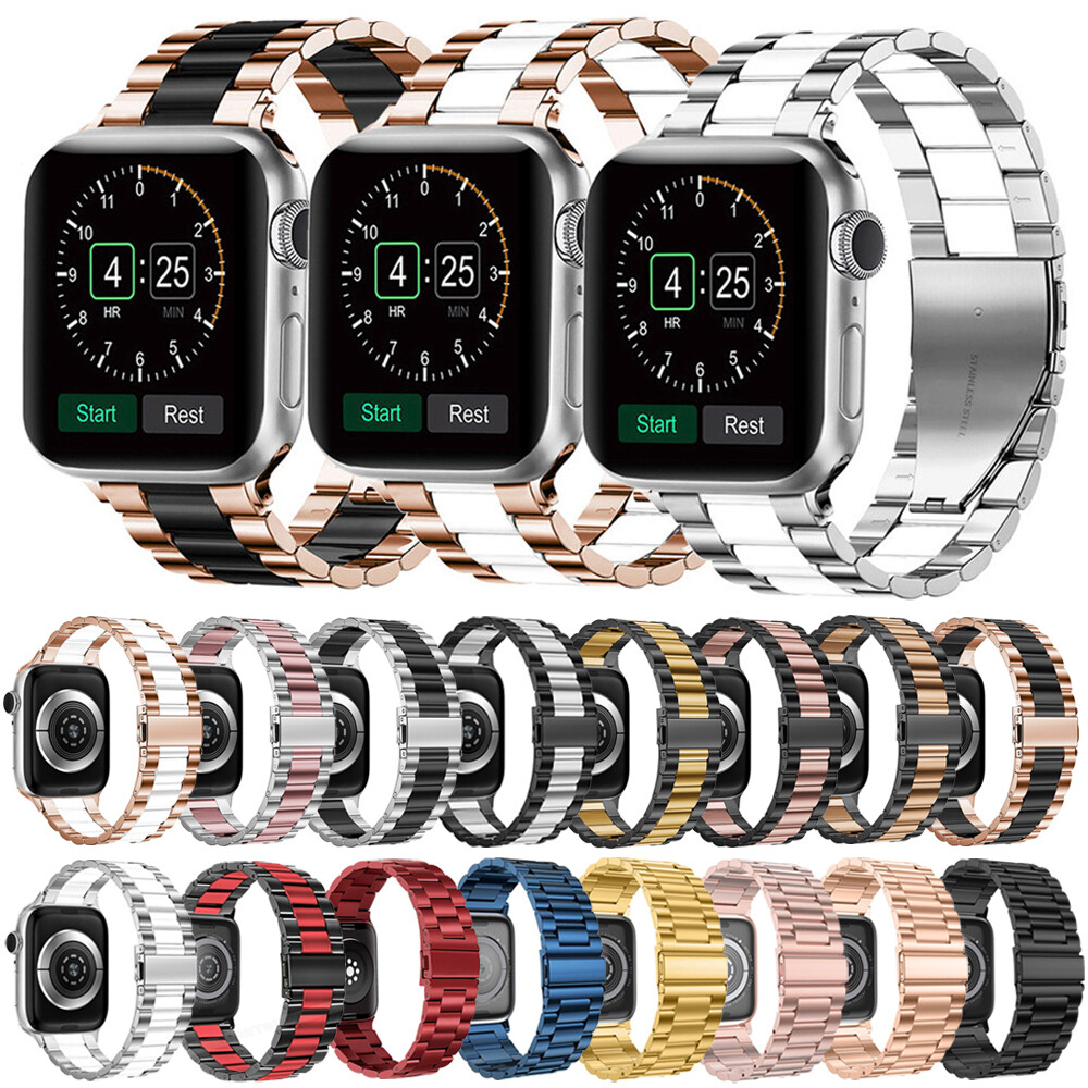 Stainless Steel Apple Watch Band Series 9 8 7 6 5 SE 42 40 44mm