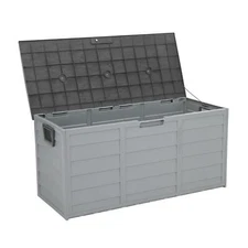 Outdoor Storage Deck Box Large Chest Bin Patio Garden 75-Gal Container