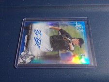 2017 Bowman Chrome Draft Tommy Doyle Blue Refractor Auto #146/150 Rockies