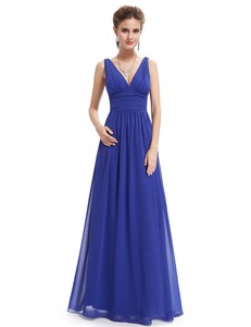 sapphire blue evening dress