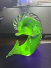 New ListingMurano Uranium Vaseline Glass Fish
