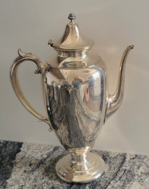 Keystoneware KS Inc. COFFEE TEA POT Silverplate Keystone Ware 12.5