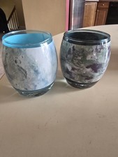 Set Of 2  Star Wars Planetary Glassware 10 Oz. Glasses - ThinkGeek 2015 Disney