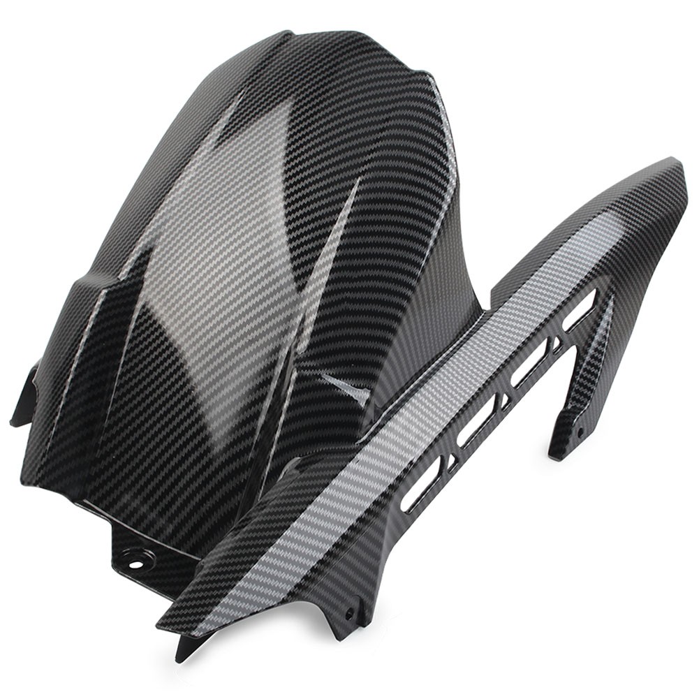 Carbon Fiber Rear Hugger Fender Mudguard Chain Guard For Kawasaki Z900 2017-2023
