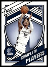 2020-21 Panini Donruss Complete Players Ja Morant Memphis Grizzlies #17