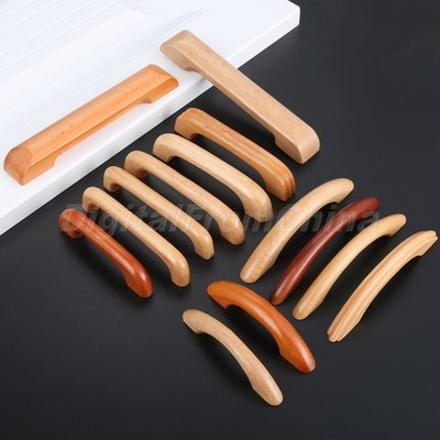Wood Cabinet Knobs Handles Dresser Drawer Pull Kitchen Wooden Door Handle Modern