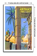 1949 French Airline France Egypt - 11x17 Poster