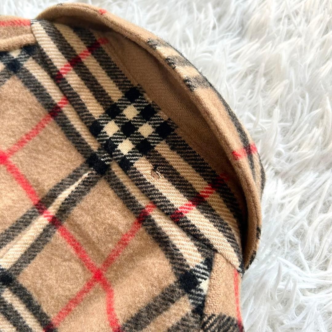 BURBERRY Wool Coat Nova Check Asian fit M US size S Beige Authentic by JAPAN thumbnail 9