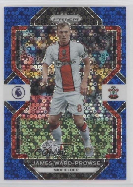 2022 Panini Prizm Premier League Breakaway Blue 34/75 James Ward-Prowse #200 7m3