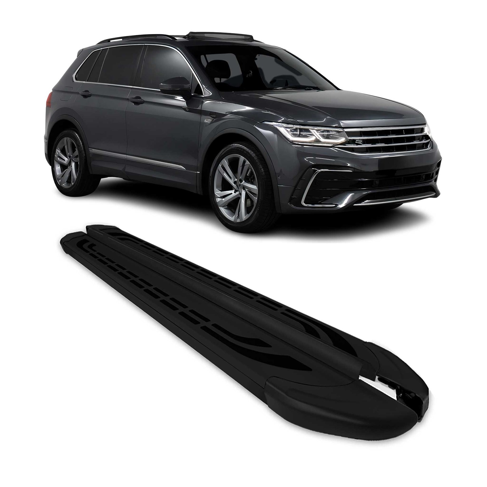 Marchepieds de sécurité VW Tiguan II 2016-2023 - Pédale antidérapante en aluminium robuste
