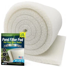 Aquatic Experts Classic Koi Pond Filter Pad FINE-White Bulk Roll Media,