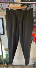Vintage Slates Dress Pants Made in USA Men's Size 36x32 Worsted Wool