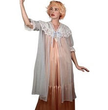 Vintage 50s Baby blue chiffon nightgown