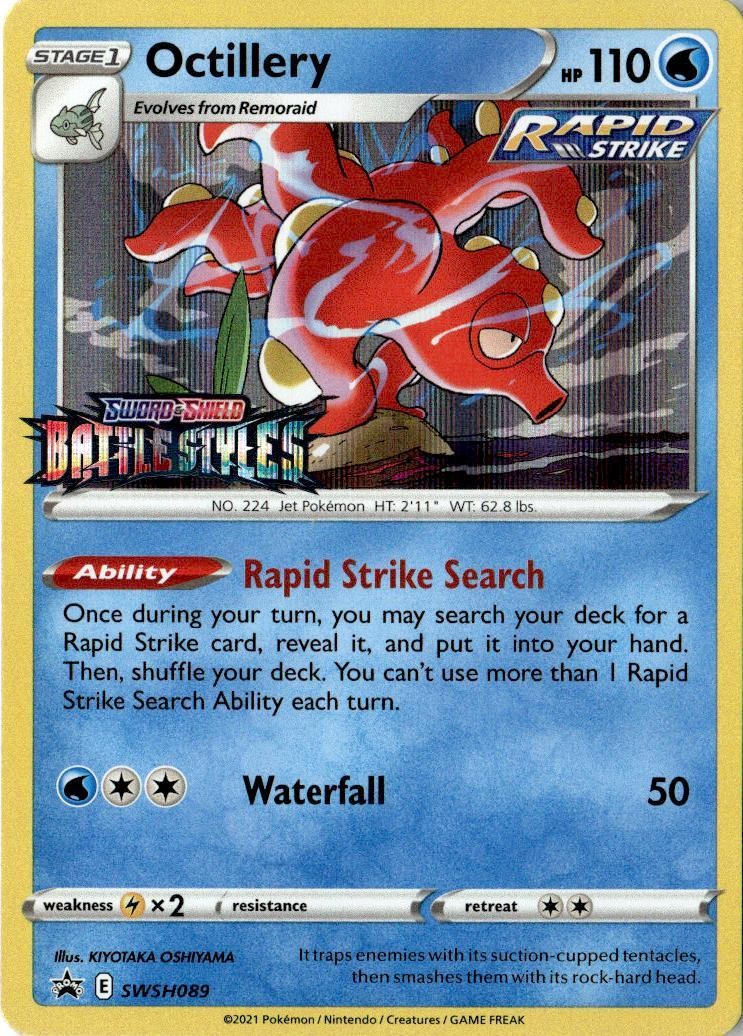 OCTILLERY (PRERELEASE) SWSH089 HOLO SWORD & SHIELD PROMO POKEMON HOLO NM/M SWSD