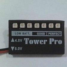Professional Battery Voltage Indicator Monitor LED Receiver for RC Car & Drones