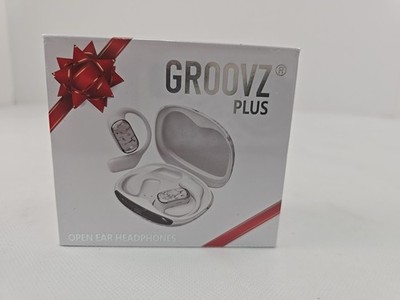 GROOVZ Wireless Earbuds White Bluetooth 5.3 LED Display Fast Pair Long Battery