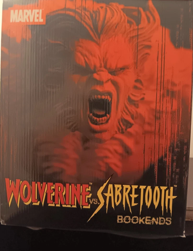 WOLVERINE Vs DENTS-DE-SABRE STATUETTES SERRE-LIVRES DIAMOND SELECT TOYS - Photo 4/4