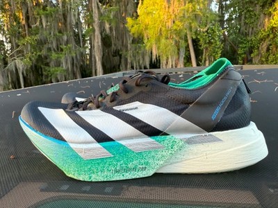 New Adidas Adizero Adios Pro 4 Size 10 Core Black Style JR6365