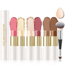 6 Colors Cream Contour Stick Makeup Kit, Doub...