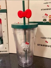 NEW 2025 Starbucks Hello Kitty 16oz Cold Cups Gift Limited Edition