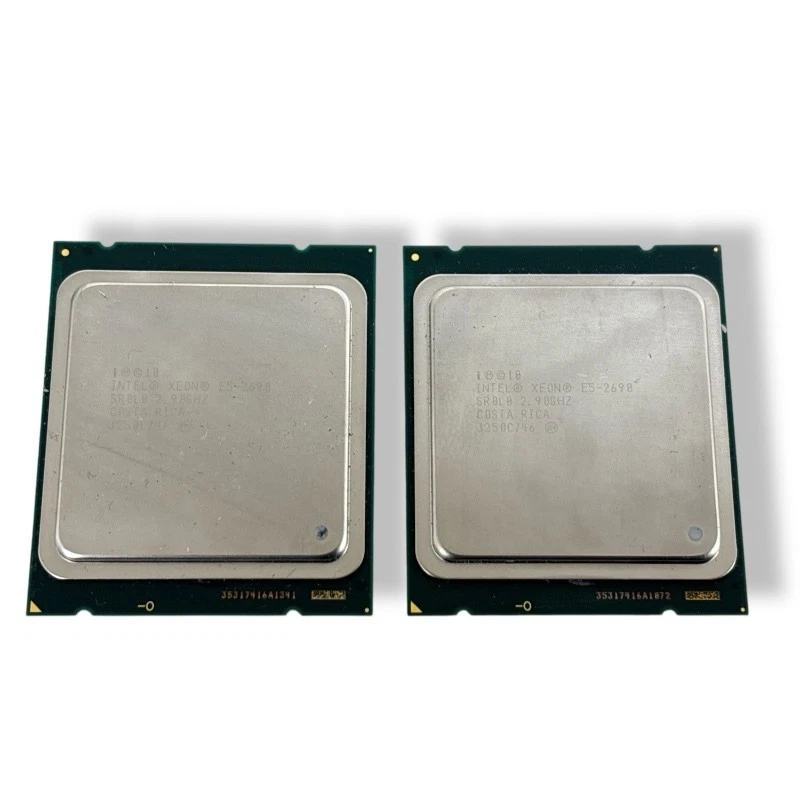 Пара 8-ядерных серверных процессоров Intel Xeon E5-2690 @ 2,9 ГГц LGA2011 SR0L0 - Изображение 2 из 4
