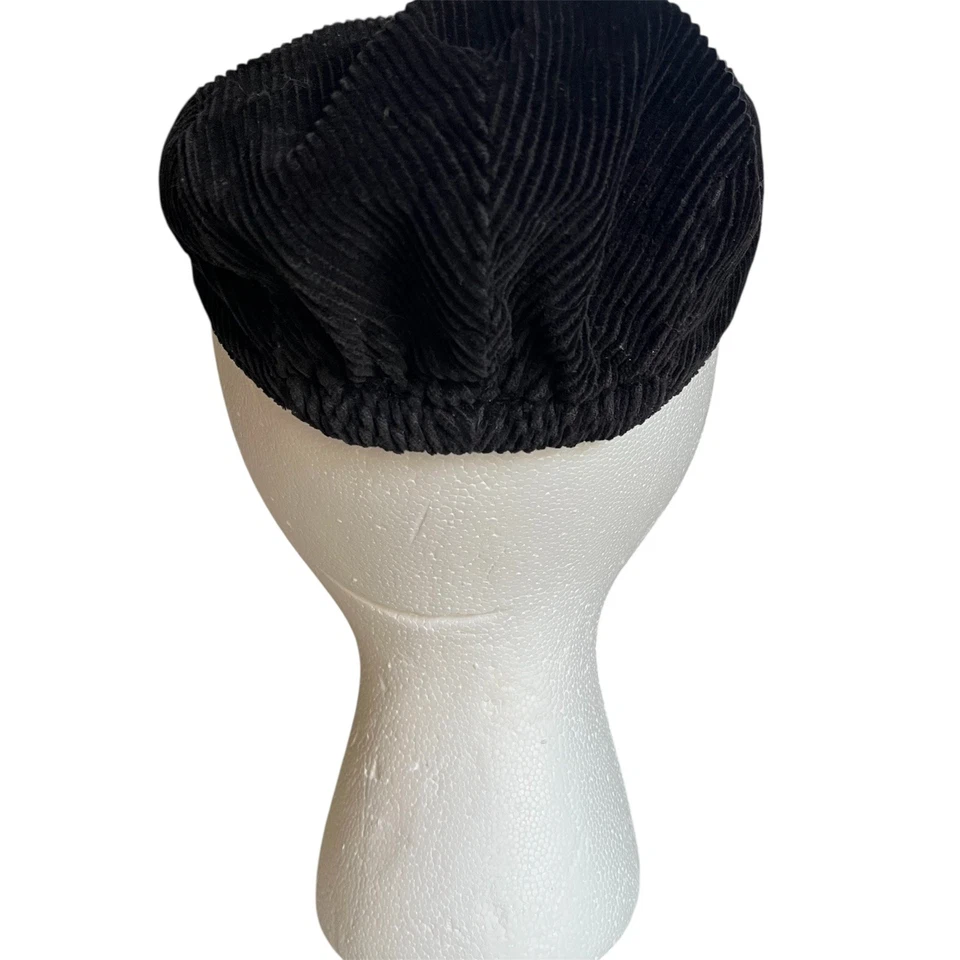 Детская вельветовая плоская кепка JANIE AND JACK для газетчика таксиста черная размер 4–5 - Изображение 4 из 4