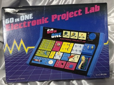 Vintage (1985) Radio Shack Science Fair 60 In One Electronic Project Lab #28-256