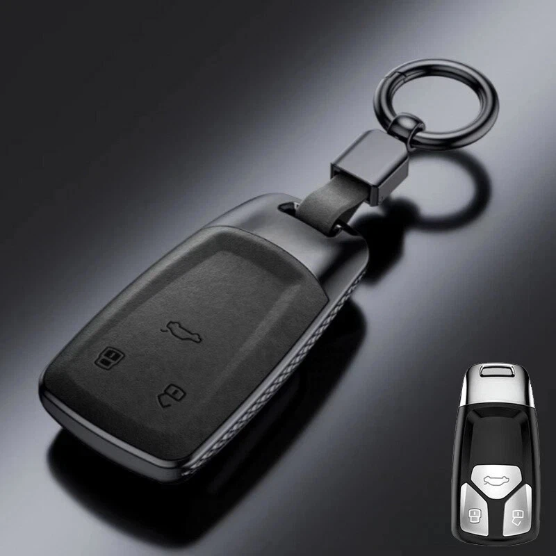Funda protectora de cuero gamuza para llavero de coche para Audi S4 S5 B9 Q7 M4 Q5 TT A4 A5 RS Foto 4 de 4