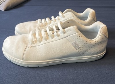 LEMS Kourt Whiteout UNISEX Leather Sneakers  NO INSOLES White Breathable US 12