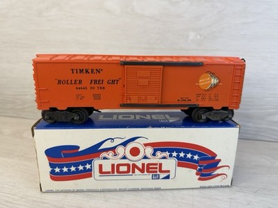 LIONEL Rare 6464-500 Orange Glen Uhl TIMKEN Roller Freight BOXCAR w Box