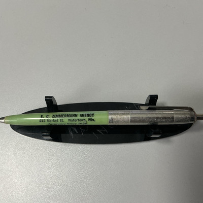 VTG ReadyRiter Ballpoint Pen E.C. Zimmerman Agency Watertown WI Insurance X52
