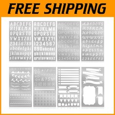 Versatile 4x7 Inch Metal Stencils for Journaling, Engraving  Painting - 8 Pcs