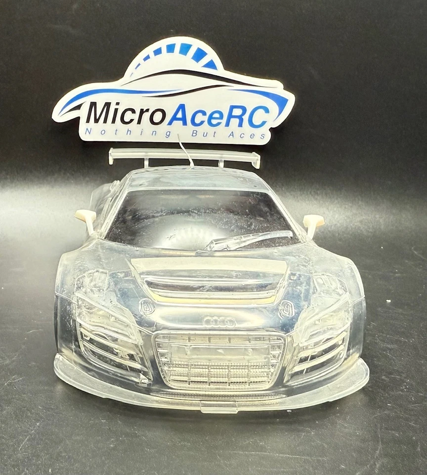 Used Mini-z MR02 ASF Very Rare Clear Audi R8 body and Chassis - Image 3 of 4