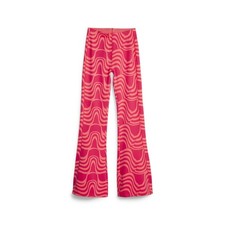 PUMA Winter Rink T7 Pattern Pants Womens Pink Casual Athletic Bottoms 62085947