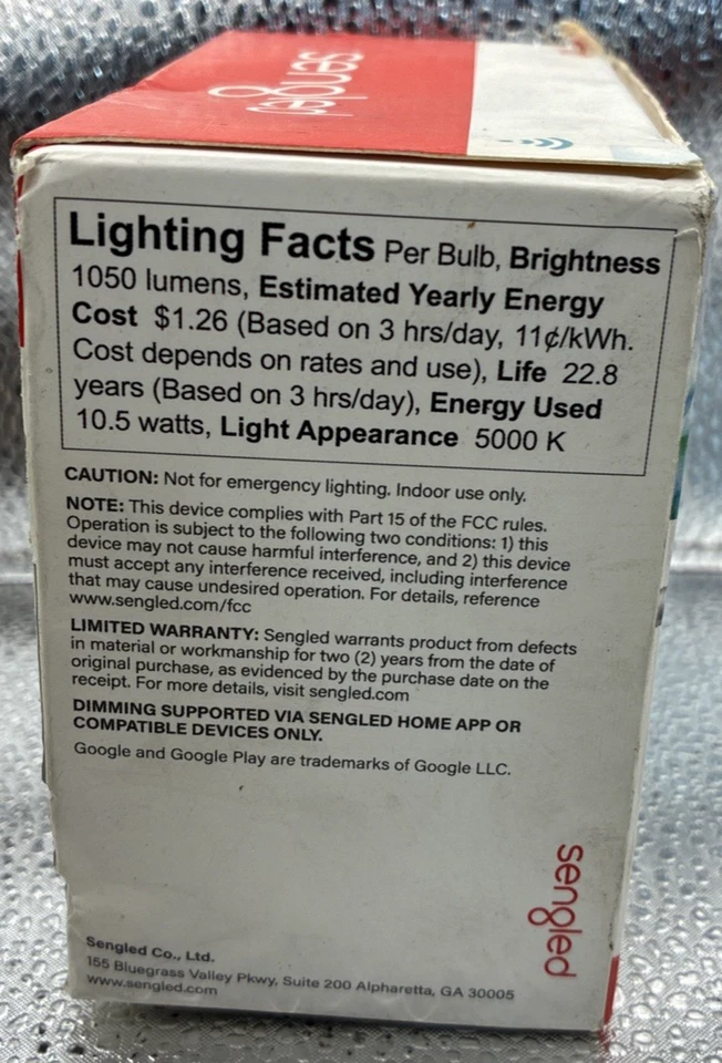 2-Pack Sengled - Smart A19 LED 60W Bulbs Bluetooth Mesh Works with Amazon Alexa - Image 4 of 4